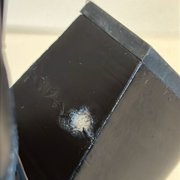 Franco Sarto Black Leather Side Zip Heeled Booties Size 8.5 - Picture 12 of 15